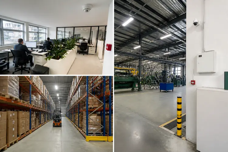 Sectoren: kantoor, magazijn en industrie
